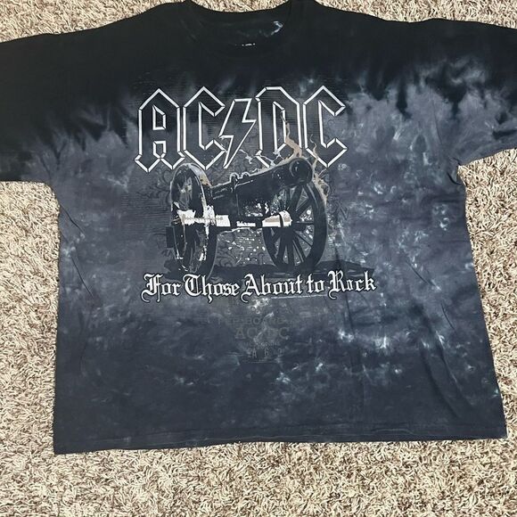 LIQUID BLUE AC/DC For Those About To Rock t-shirt tie-dyed - Awesome Graphics !! - Picture 1 of 4